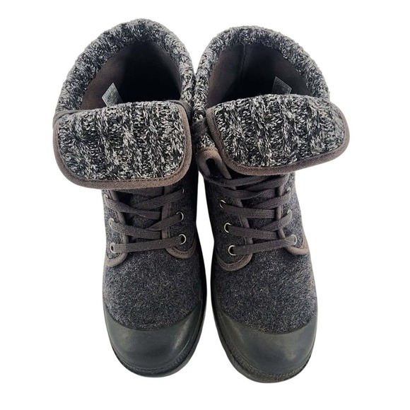 Rocket Dog PILOT JOSHUA Felt Boots Women 8.5 Grey Excellent  Lace Up C409/1017 - Picture 4 of 7